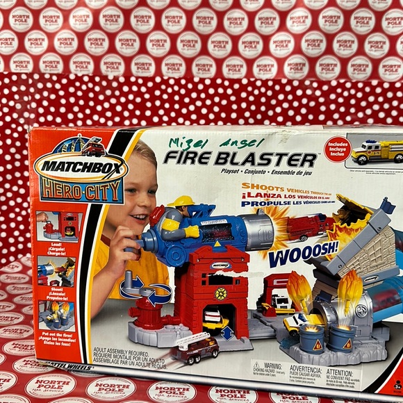 matchbox Toys Matchbox Hero City Fire Blaster Play Set Includes
